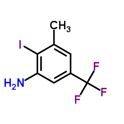 2-Iodo-3-methyl-5-(trifluoromethyl)aniline Structure