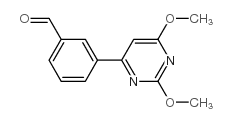 3-(2,6-Dimethoxypyrimidin-4-yl)benzaldehyde结构式