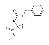 Methyl 1-(N-benzyloxycarbonyl-N-methyl)aminocyclopropane-1-carboxylic acid Structure
