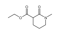 1-甲基-2-氧代哌啶-3-甲酸乙酯结构式