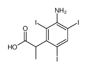 2-(3-Amino-2,4,6-triiodophenyl)propionic acid Structure