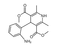 1,4-二氢-2,6-二甲基-4-(2'-氨基苯基)-吡啶-3,5-二羧酸二甲酯结构式