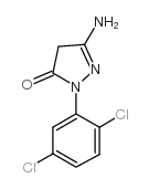 1-(2,5-二氯苯基)-3-氨基-5-吡唑酮结构式