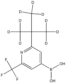 2-(tert-Butyl-d9)-6-trifluoromethylpyridine-4-boronic acid Structure