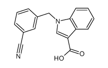 1-(3-cyano-benzyl)-1H-indole-3-carboxylic acid Structure