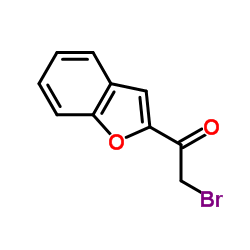 2-(溴乙酰基)苯并呋喃结构式