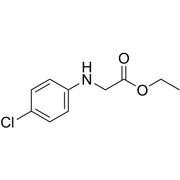 2-((4-氯苯基)氨基)乙酸乙酯结构式
