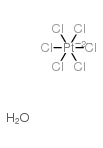 Chloroplatinic acid hydrate structure