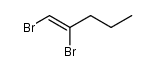1,2-dibromo-pent-1-ene Structure