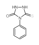 5-巯基-4-苯基-4氢-3-羟基-1,2,4-三唑结构式