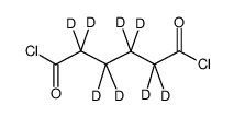 2,2,3,3,4,4,5,5-octadeuteriohexanedioyl dichloride Structure