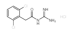 N-CARBAMIMIDOYL-2-(2,6-DICHLOROPHENYL)ACETAMIDE HYDROCHLORIDE structure