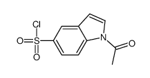 1-乙酰基-1H-吲哚-5-磺酰氯结构式