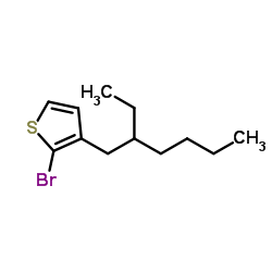 2-Bromo-3-(2-ethylhexyl)thiophene Structure