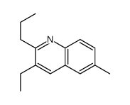 3-ethyl-6-methyl-2-propylquinoline结构式