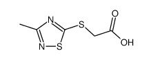 2-[(3-Methyl-1,2,4-thiadiazol-5-yl)thio]acetic acid结构式