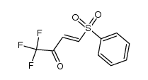 phenyl β-(trifluoroacetyl)vinyl sulfone Structure