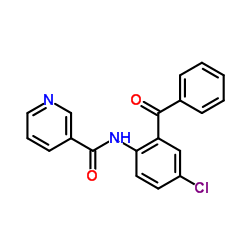 N-(2-Benzoyl-4-chlorophenyl)nicotinamide结构式