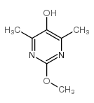 2-甲氧基-4,6-二甲基-5-羟基嘧啶结构式