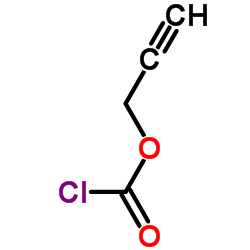 2-丙炔基氯甲酸酯结构式