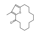 15-methyl-16-thiabicyclo[11.2.1]hexadeca-1(15),13-dien-2-one Structure