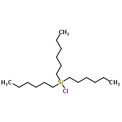 trihexylchlorosilane Structure