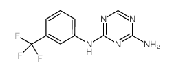 N-(3-三氟甲基-苯基)-[1,3,5]三嗪-2,4-二胺结构式