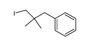 1-Iodo-2,2-dimethyl-3-phenylpropane Structure
