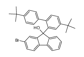 2-bromo-9-(4,4'-di-tert-butyl-[1,1'-biphenyl]-2-yl)-9H-fluoren-9-ol结构式