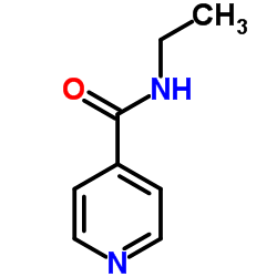 N-乙基-4-吡啶羧酰胺结构式