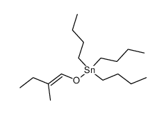 (2-Methylbut-1-enoxy)-tributyl-stannan结构式