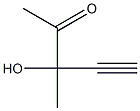 3-hydroxy-3-methyl-pent-4-yn-2-one结构式