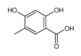 2,4-dihydroxy-5-methylbenzoic acid Structure