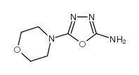 5-吗啉-4-基-1,3,4-噁二唑-2-胺结构式
