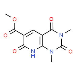 Methyl 1,3-dimethyl-2,4,7-trioxo-1,2,3,4,7,8-hexahydropyrido[2,3-d]pyrimidine-6-carboxylate Structure