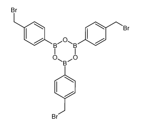 tris(4-bromomethyl phenyl)boroxine Structure