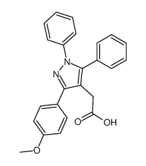 3-(4-Methoxyphenyl)-1,5-diphenyl-1H-pyrazole-4-acetic acid picture