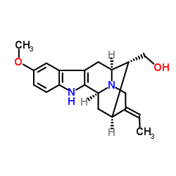(19E)-10-Methoxysarpagan-17-ol Structure