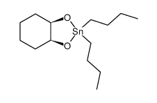 cis-2,2-di-n-butyl-1,3,2-dioxacyclohexanestannolane Structure
