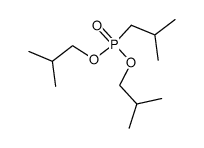 bis(2-methylpropyl) (2-methylpropyl)phosphonate结构式
