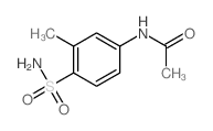 5(乙酰氨基)-2-甲基-苯磺酰胺结构式