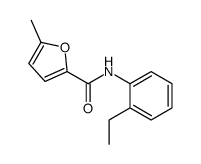 2-Furancarboxamide,N-(2-ethylphenyl)-5-methyl-(9CI) Structure