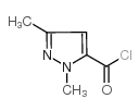 2,5-dimethylpyrazole-3-carbonyl chloride Structure