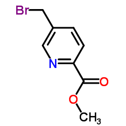 5-溴甲基吡啶-2-甲酸甲酯结构式