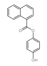 1-萘羧酸-4-羟基苯甲酯结构式