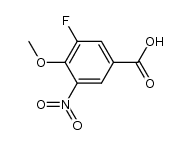 3-fluoro-4-methoxy-5-nitrobenzoic acid Structure