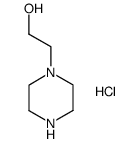 N-(2-hydroxyethyl)piperazine hydrochloride Structure