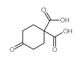 4-Oxocyclohexane-1,1-dicarboxylic acid Structure