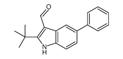 1H-Indole-3-carboxaldehyde,2-(1,1-dimethylethyl)-5-phenyl-(9CI)结构式