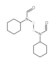 Formamide, N, N-dithiobis[N-cyclohexyl- structure